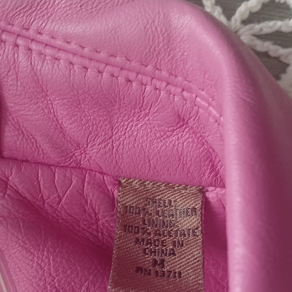 Jackets & Blazers - Pink Leather jacket